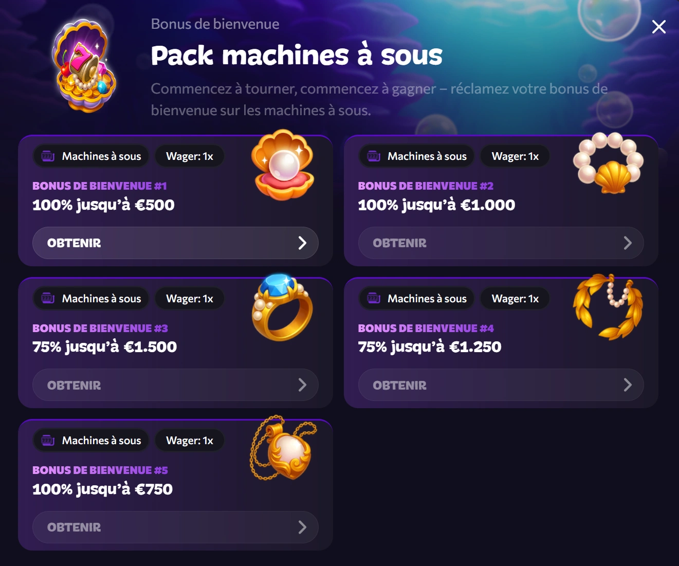 Bonus de Bienvenue au Aphrodite Casino